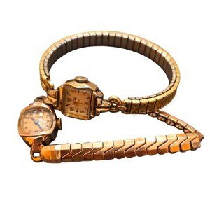 Vintage Pair Of Gold Filled Watches—Benrus/Bulova (A8176)